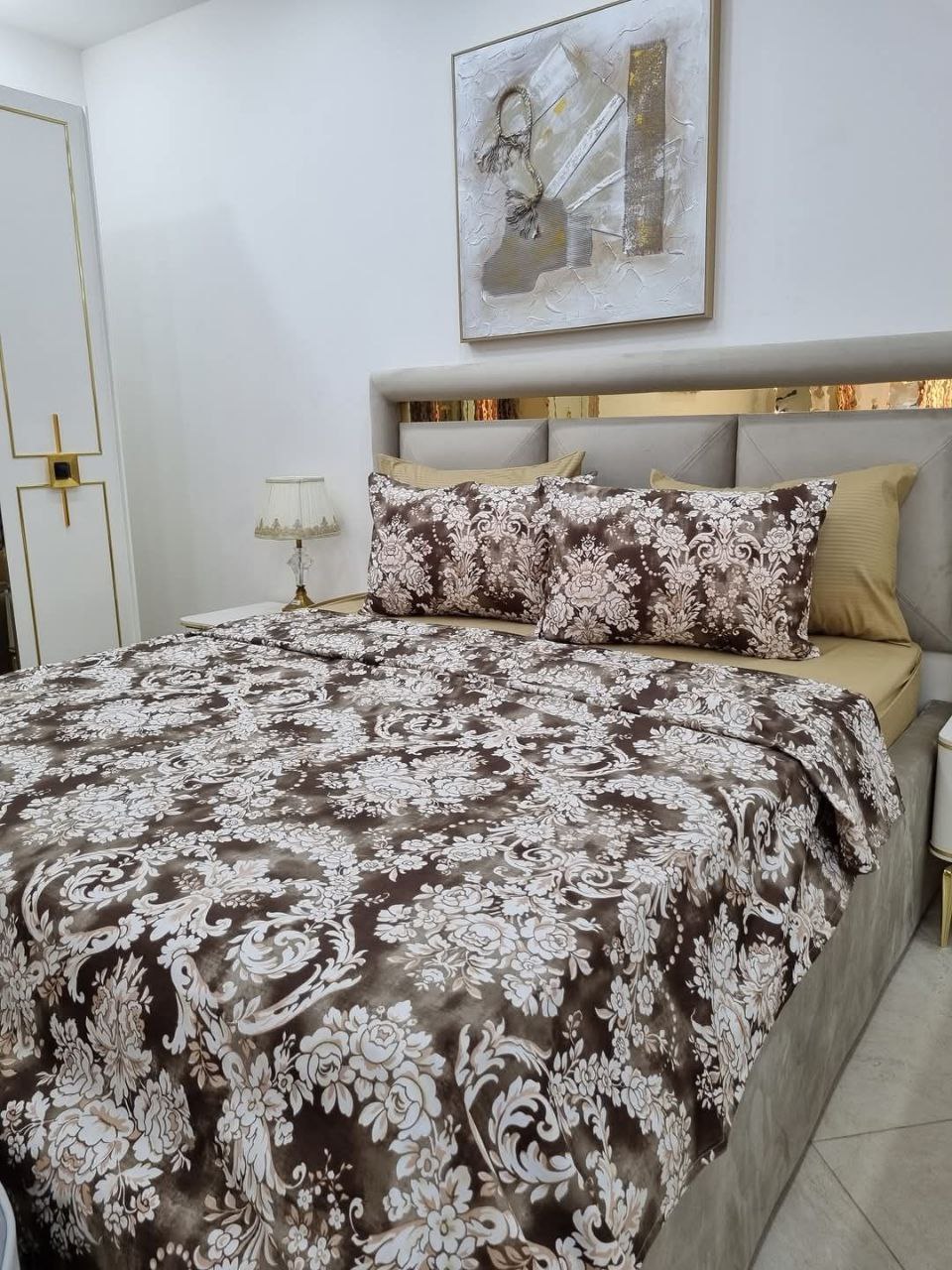 غطاء سرير مع غطاء وسادة